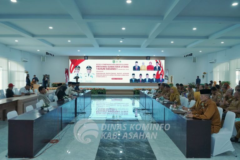 Bupati Asahan, Taufik Zainal Abidin menggelar Reses II Pimpinan beserta anggota DPRD Provsu. (Foto/Ist)