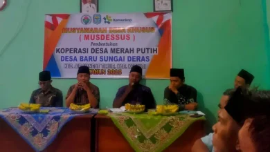 Desa Baru Sungai Deras Bentuk Pengurus Koperasi Merah Putih